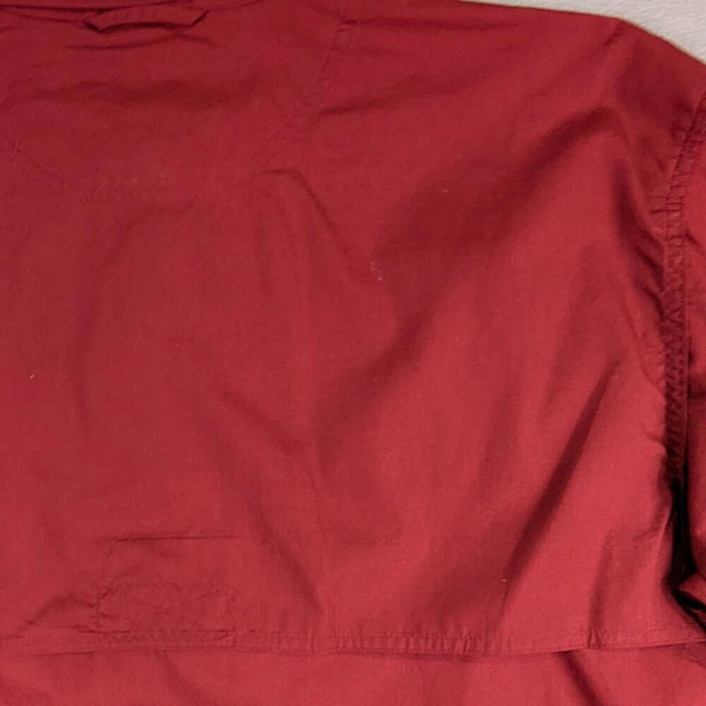 Orvis Button Up Shirt Mens‎ Large Red Outdoor Hunting Fishing Vented Long Sleeve - Picture 6 of 13